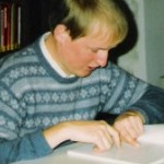 Georg Paulmichl liest aus “strammgefegt” - am 19.12.1987, Lesung zur Buchpräsentation, Bibliothek Schloss Schlandersburg